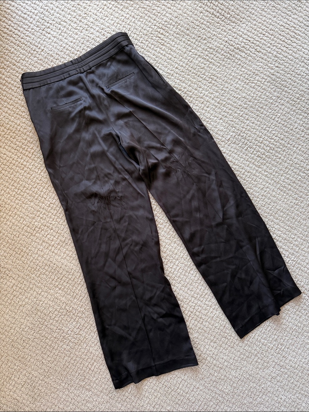 Zara Brown Satin Pants - Picture 5 of 5